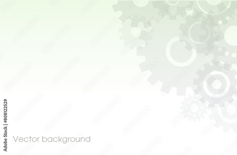 A minimalist vector background with faded gears and cogs on a soft gradient. Ideal for technology themes, professional presentations, or creative designs. Vector illustration. A minimalist vector background with faded gears and cogs on a soft gradient. Ideal for technology themes, professional presentations, or creative designs. Vector illustration.