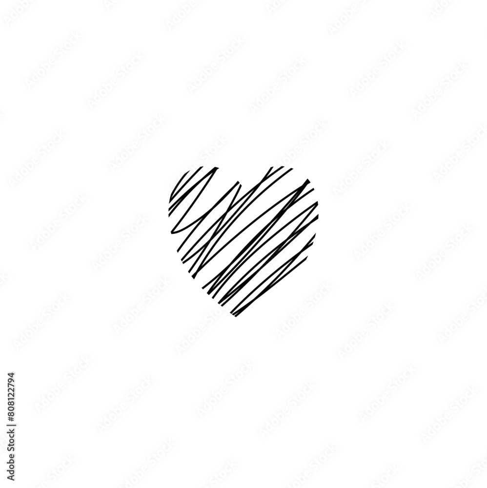 Abstract Scribble Heart Abstract Scribble Heart