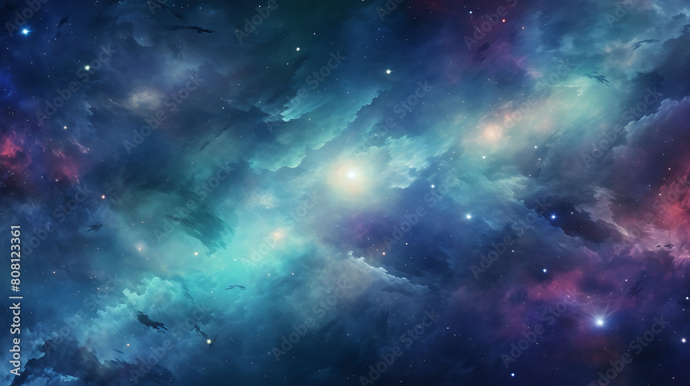Make an abstract background with a celestial, cosmic theme.