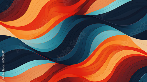 Make an abstract background with a hypnotic, repeating pattern. photo