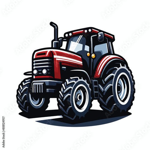 farmer tractor Art vector design  