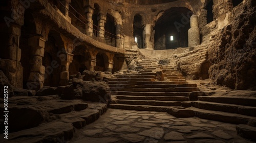 Roman amphitheater underground chambers gladiators' training beasts © javier