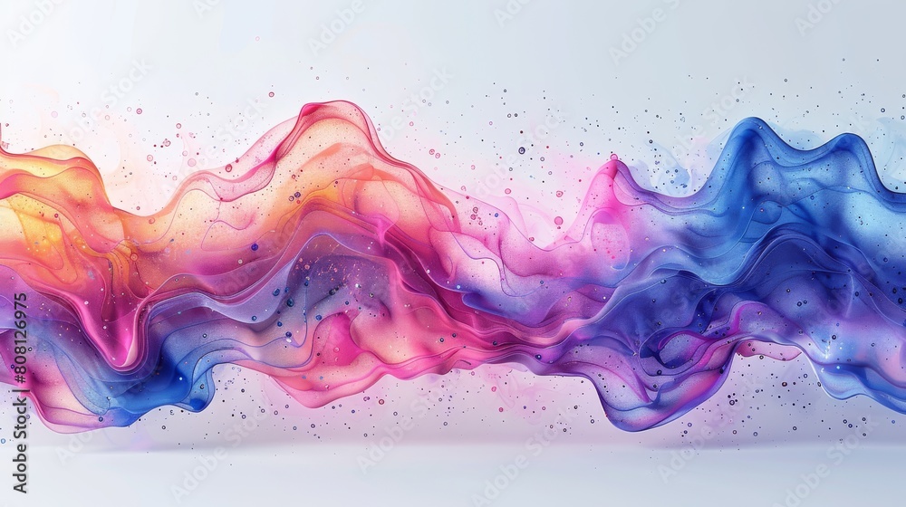 For background, banner, decoration, abstract fluid art painting colorful pastel colors pink and blue tone.