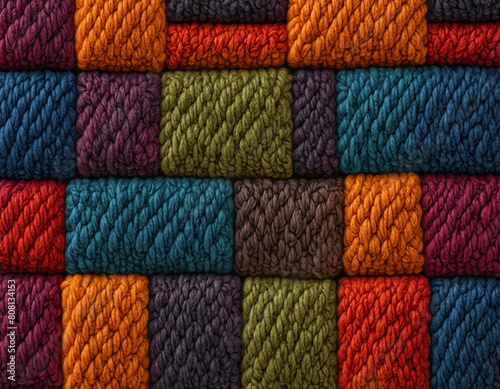 close up of colorful fabric in rainbow colors with nice texture