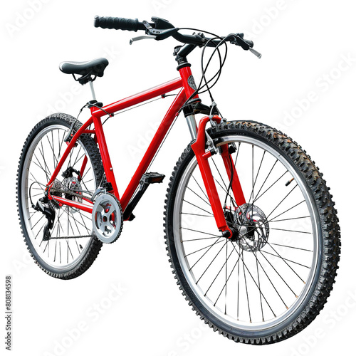 Mountain Bicycle on transparent background, png	