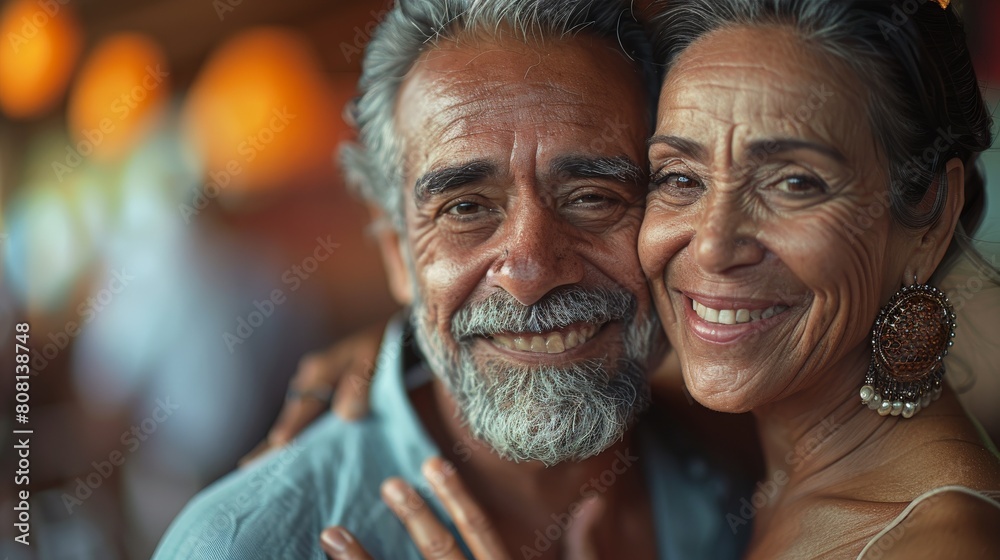 Romantic senior couple wife and husband dancing to music together. Happy cuple of seniors friends attend dancing class, moving to the rhythm. Generative ai Romantic senior couple wife and husband dancing to music together. Happy cuple of seniors friends attend dancing class, moving to the rhythm. Generative ai