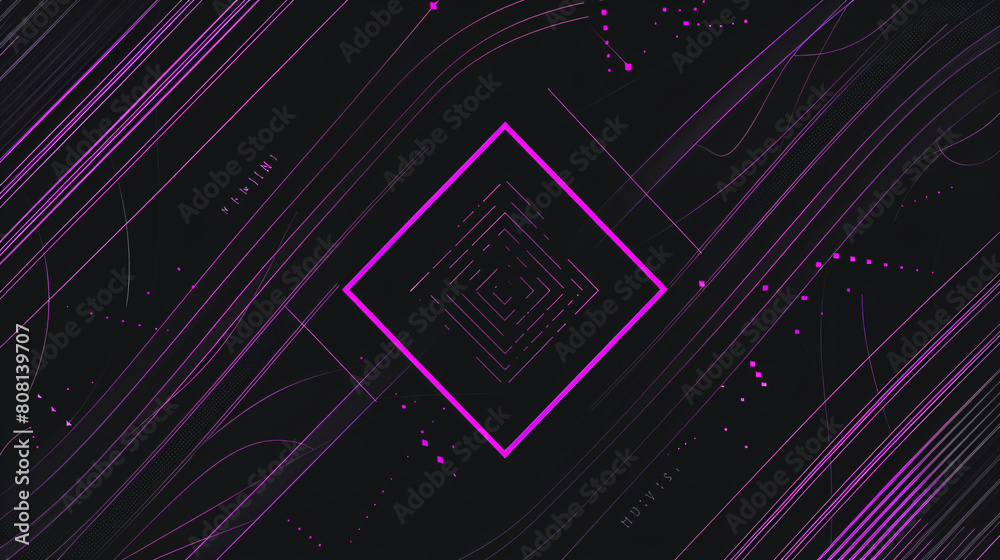 Black background with purple lines. Black background with purple lines.