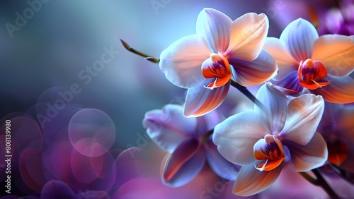 Capturing the Delicate Beauty of Wild Orchids through Negative Space. Concept Nature Photography  Wild Orchids  Negative Space  Delicate Beauty  Artistic Portrayal