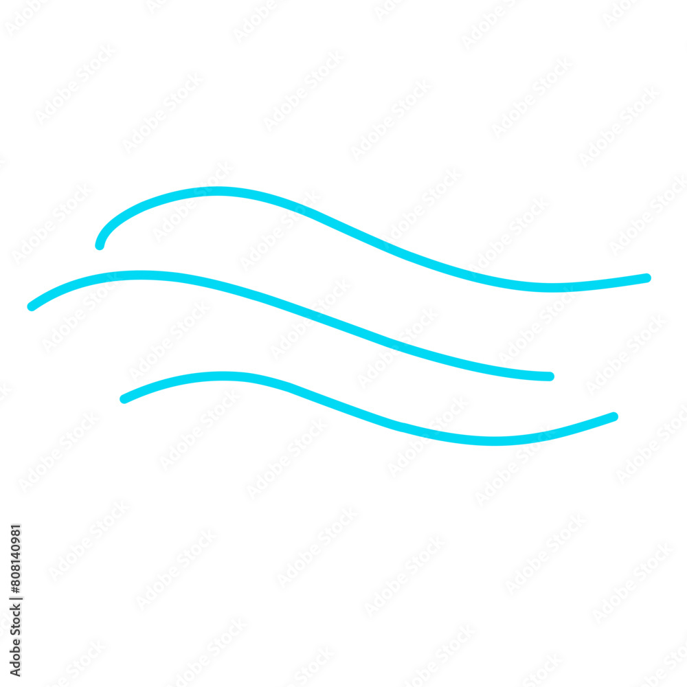 Sea water wave lines. Hand drawn vector ilustration Sea water wave lines. Hand drawn vector ilustration