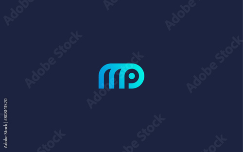 letter mp logo icon design vector design template inspiration