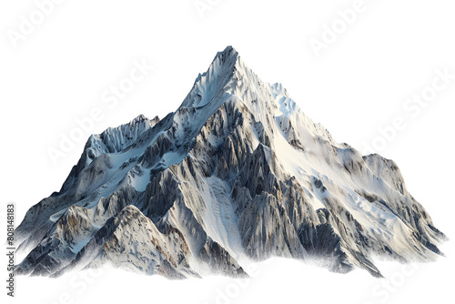 Mountain, clear backdrop, standalone picture, AI-generated © tonstock