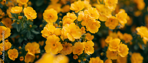 Yellow flower background with vibrant color