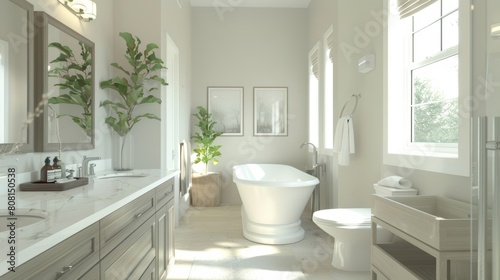 Clean, neutral colored, yet masculine bathroom, interior, apartment, design, house, luxury, modern, light, home, white, sink, room, floor, wall, bath