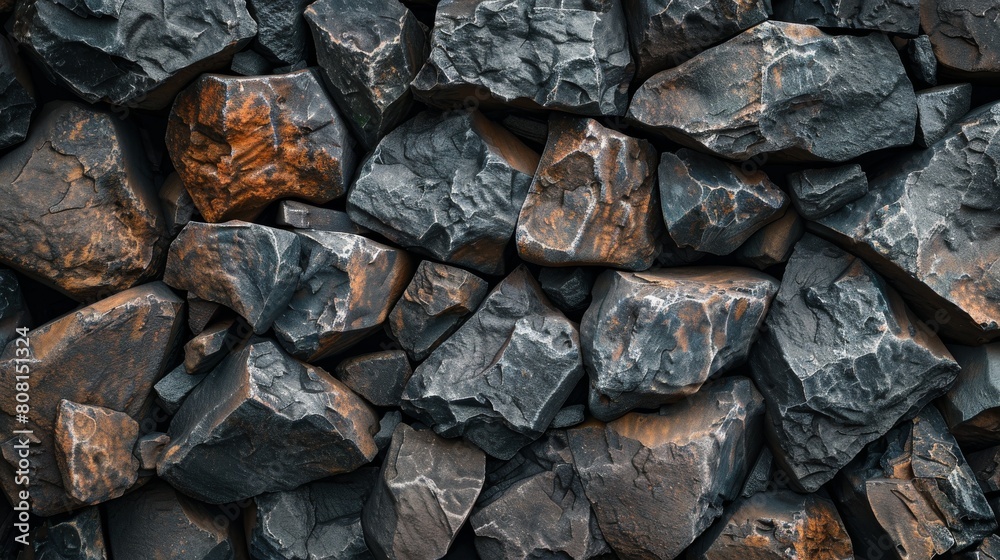 Background of black stone wall texture, close-up. Natural pattern Background of black stone wall texture, close-up. Natural pattern