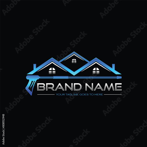 Car and Home Cleaning Services company badge, emblem. Vector illustration. Concept for patch, stamp or sticker. Vintage typography design with cleaning equipment