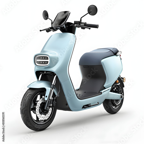 Sustainable transportation options like electric scooters isolated on white background  cinematic  png 