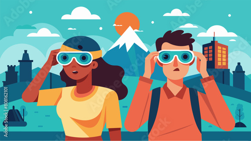 A couple puts on their fear filter glasses while traveling turning the once exciting adventure into a nervewracking experience..