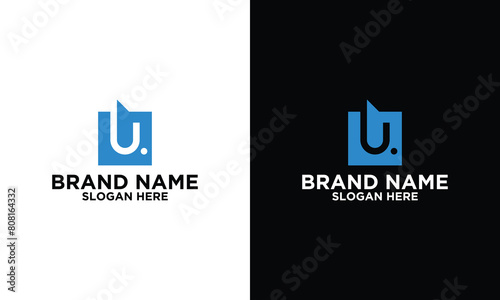 Letter U logo icon design template elements