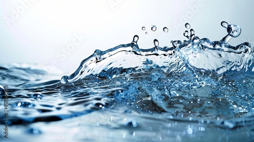 Water background / Water is a transparent and nearly colorless chemical substance that is the main constituent of Earth's streams, lakes, and oceans, and the fluids of most living organisms photo