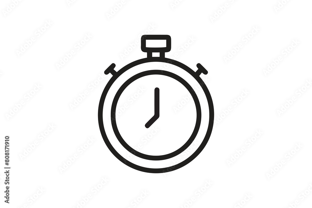 Clock or Time icon in Circle Shape Clock or Time icon in Circle Shape