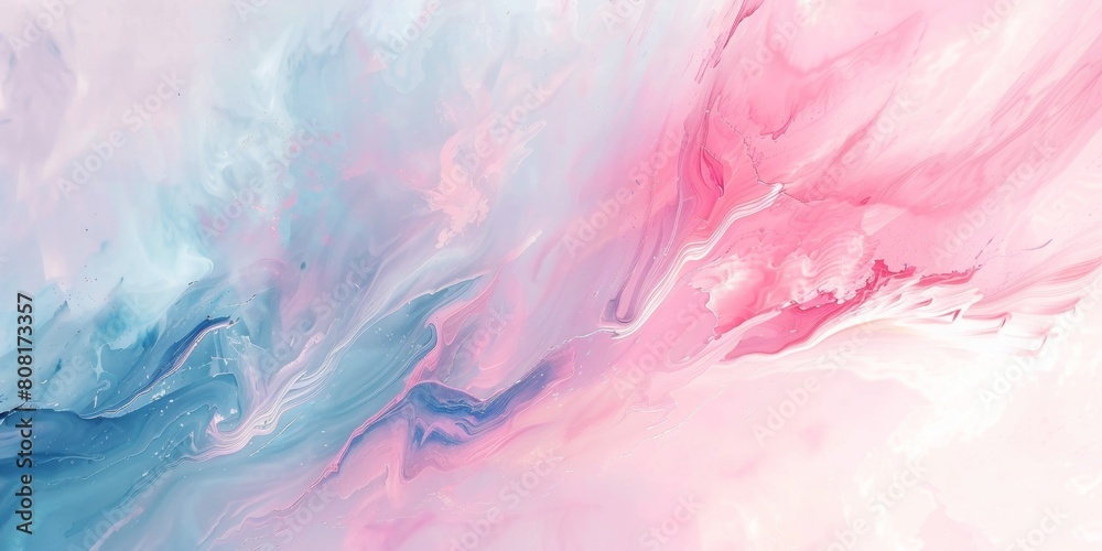Abstract background with soft pastel colors, oil painting, brush strokes, waves of paint, smooth gradient.