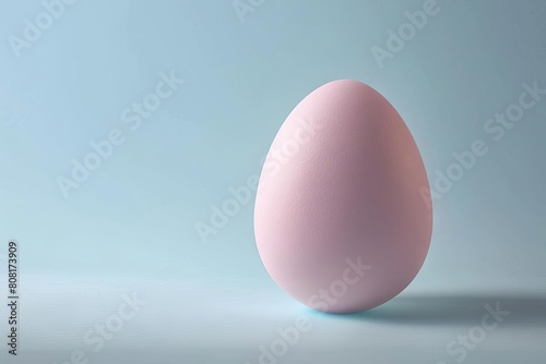 minimalist pastelcolored easter egg on soft background ideal for greeting cards or wallpaper digital illustration