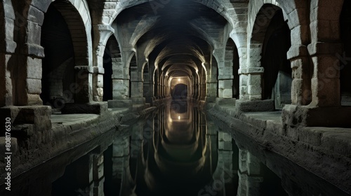 Roman aqueduct's underground chamber inspects channels