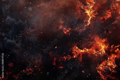 Fiery Malevolences Wallpaper A Dangerous Inferno of Unbridled Passion and Power photo