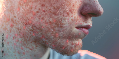 Psoriasis: The Itchy, Red Patches of Skin Condition - Imagine a scene where a person's skin is covered in itchy, red patches, characteristic of psoriasis