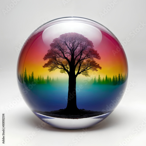 LGBTQ family tree sphere © AImageGeneration