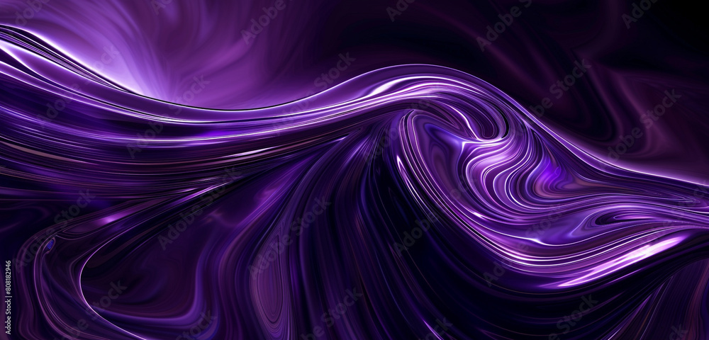 Deep purple abstract featuring swirling fluid waves. Deep purple abstract featuring swirling fluid waves.