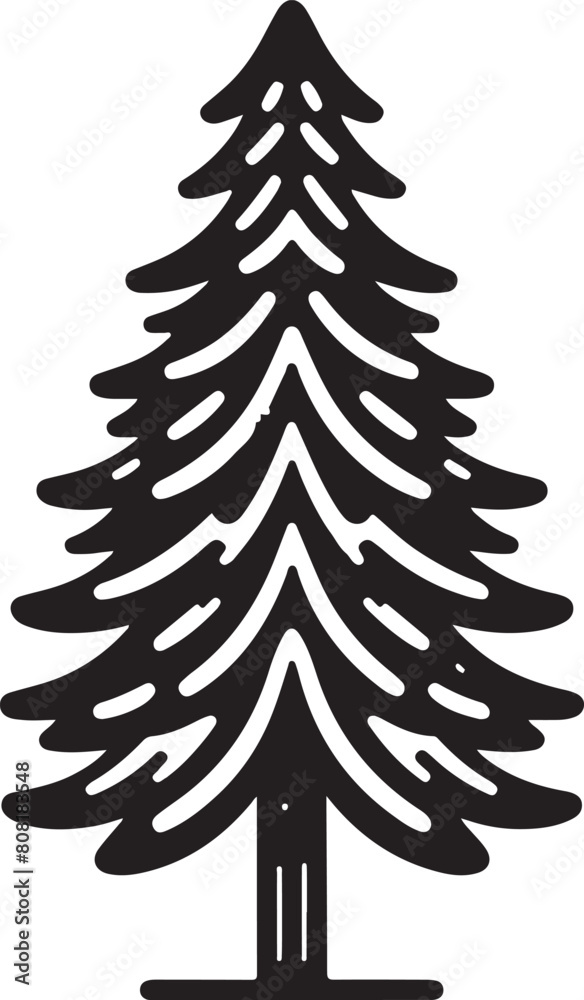 Obraz premium Pine Tree Icon