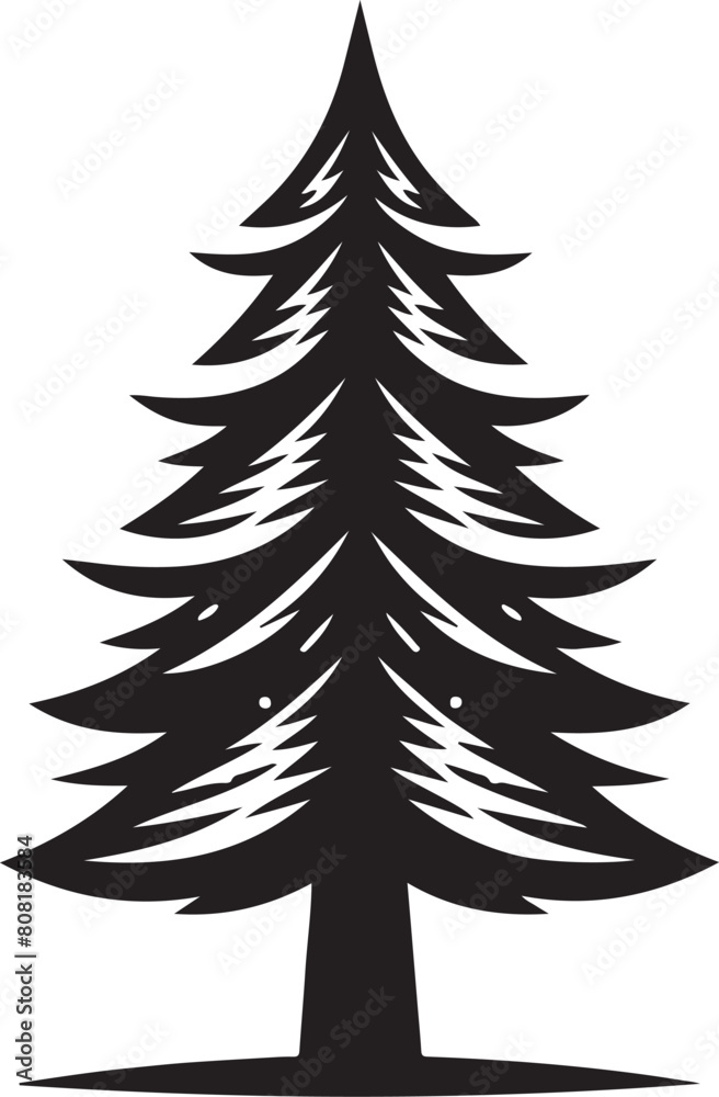 Obraz premium Pine Tree Icon
