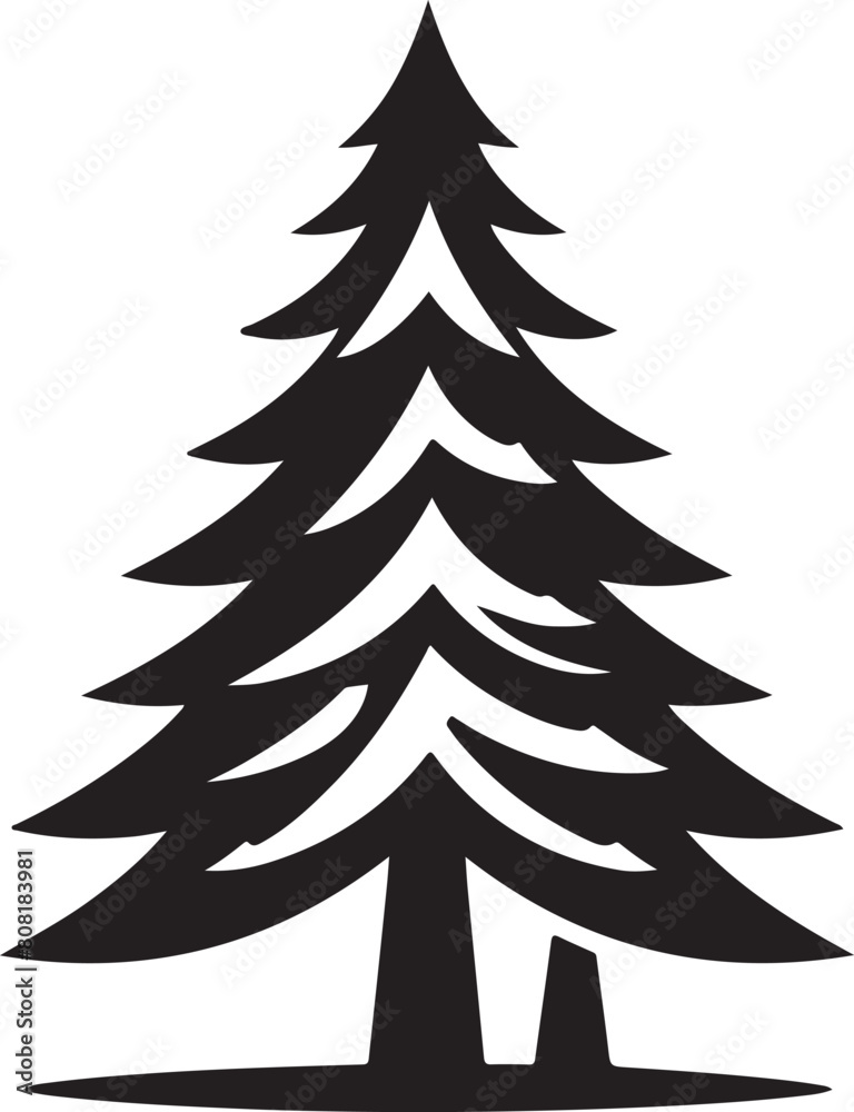 Obraz premium Pine Tree Icon