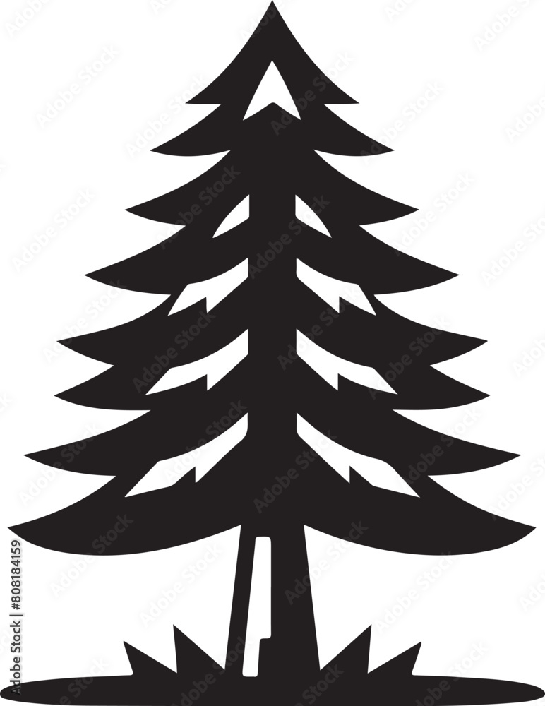 Obraz premium Pine Tree Icon