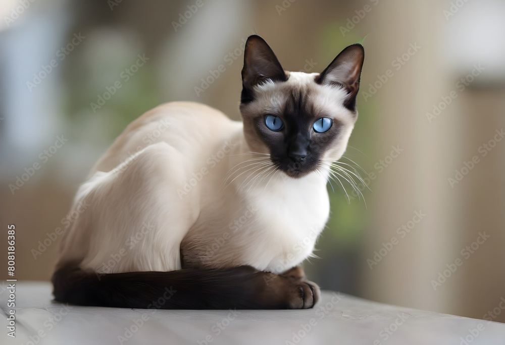 A view of a Siamese Cat