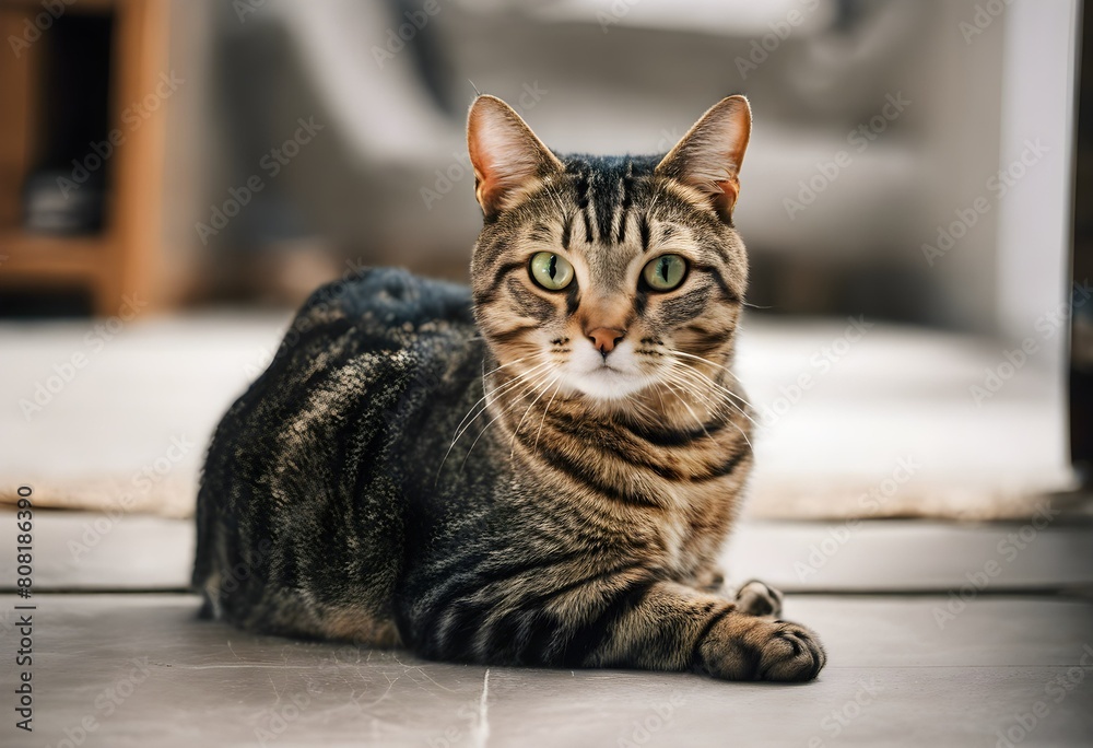 Portrait of a Tabby Cat Portrait of a Tabby Cat