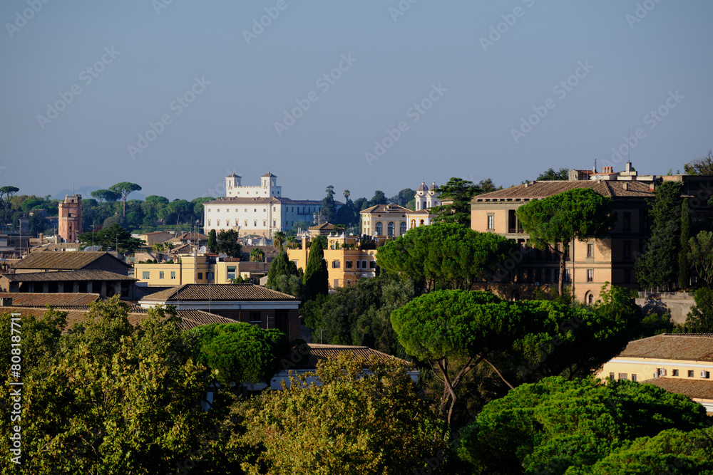 Panorama of Rome from the Aventine Hill