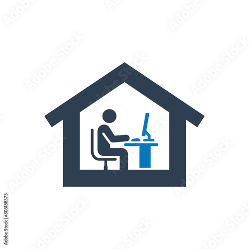 Work From Home Vector Icon