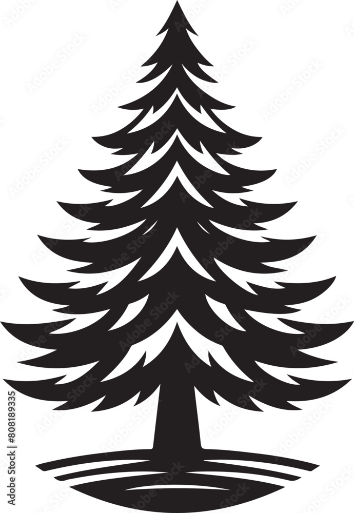 Obraz premium Pine Tree Icon