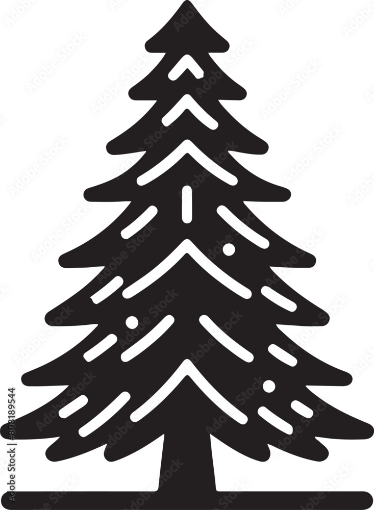 Obraz premium Pine Tree Icon