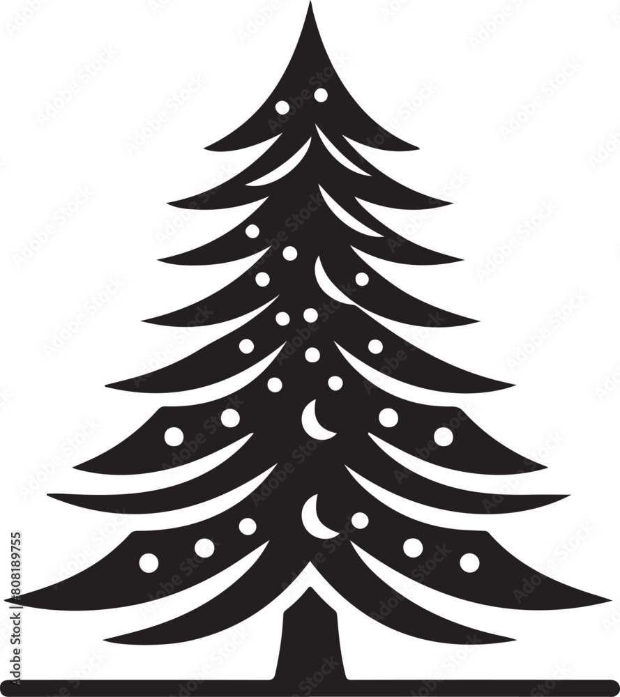 Obraz premium Pine Tree Icon