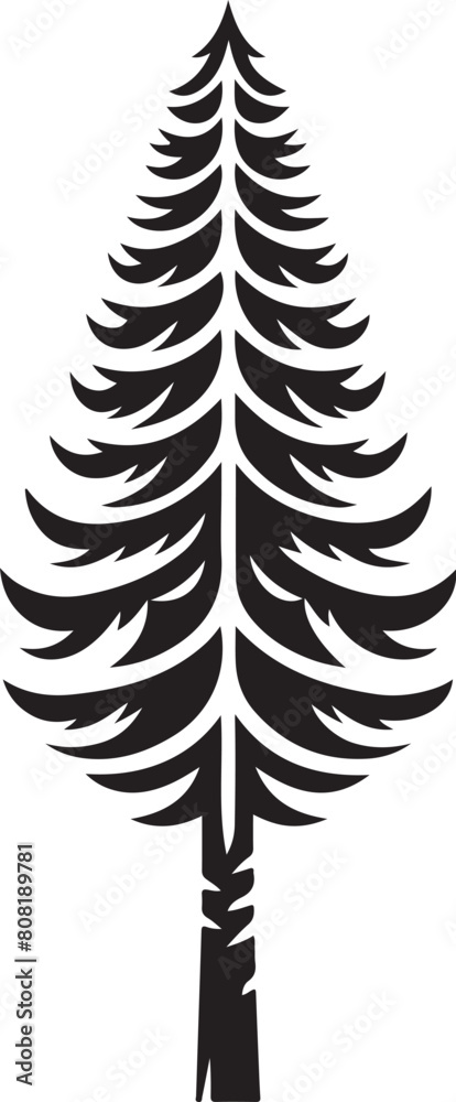 Obraz premium Pine Tree Icon