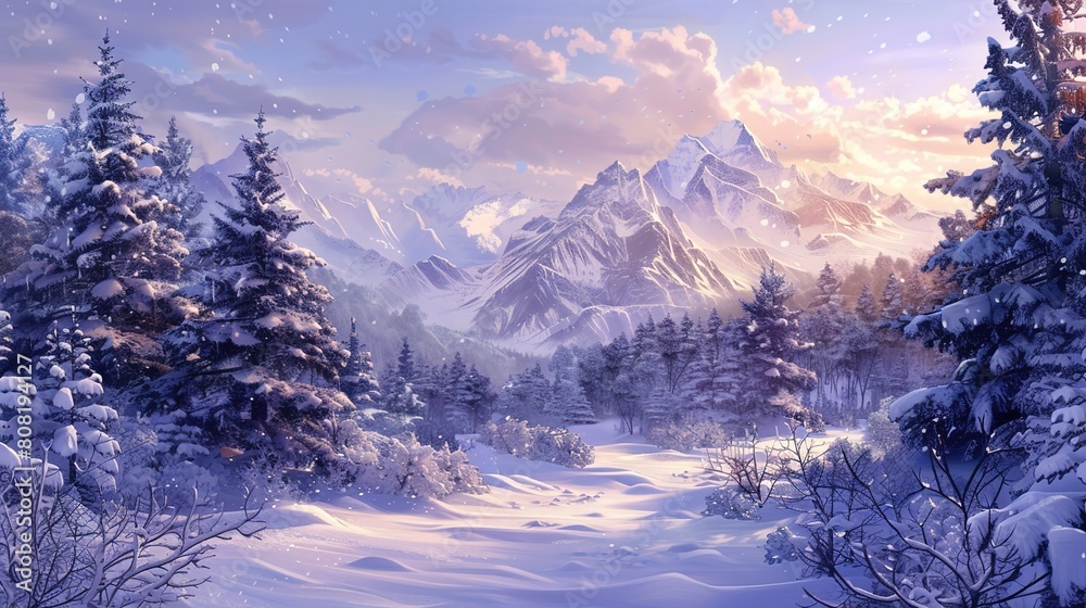 Winter snow wallpaper