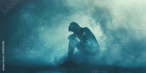 Chronic Fatigue: The Persistent Exhaustion and Mental Fog - Imagine a person sitting tiredly, surrounded by a foggy haze, symbolizing the ongoing exhaustion and mental cloudiness of chronic fatigue  © Lila Patel