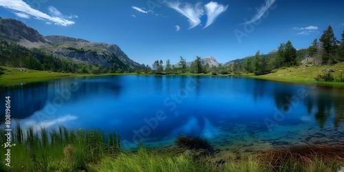 Water Droplet-Shaped Lake in Pristine Wilderness Signifying Water Purification. Concept Water Conservation, Natural Ecosystem, Environmental Protection, Aquatic Habitats, Water Quality