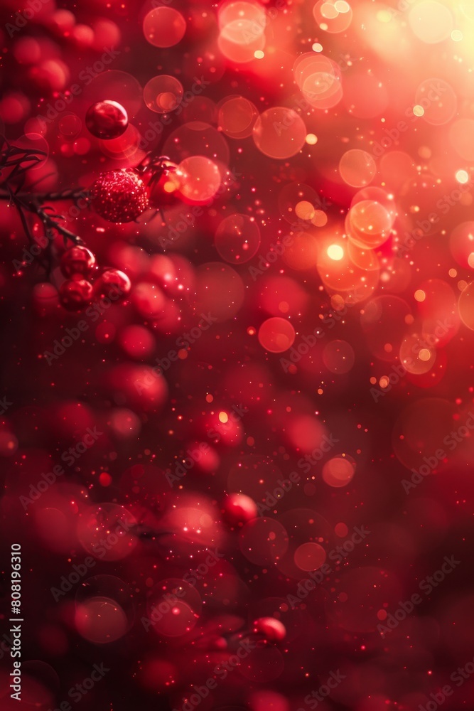 Close Up of Red Background With Blurry Lights Close Up of Red Background With Blurry Lights