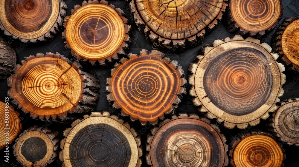 A pile of logs, neatly stacked atop one another, with additional wood pieces beneath A pile of logs, neatly stacked atop one another, with additional wood pieces beneath