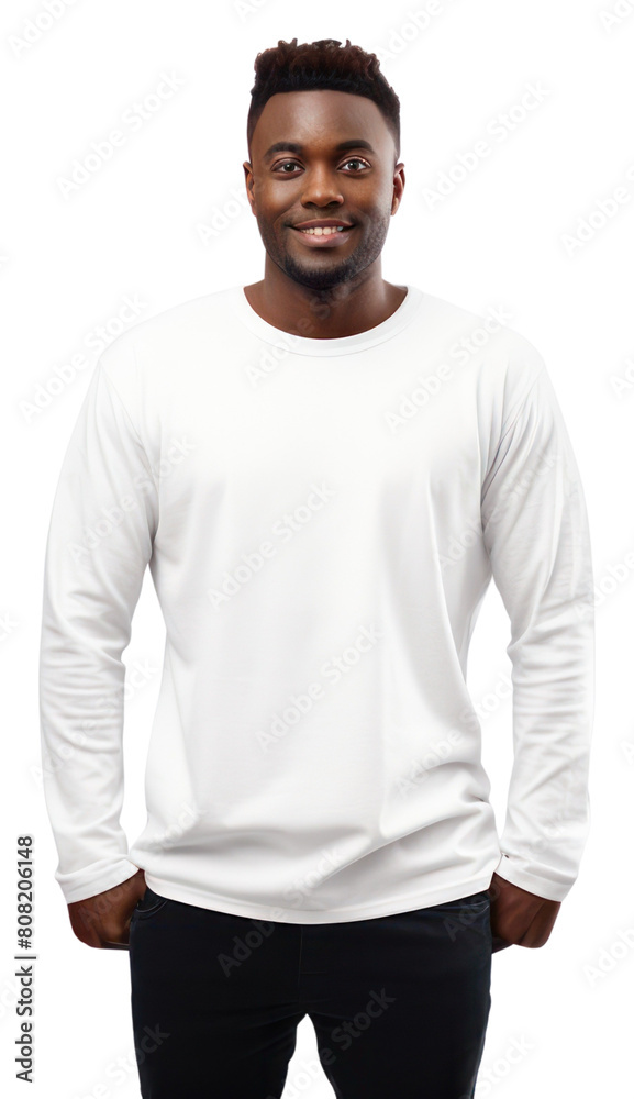 PNG African american man standing t-shirt sweatshirt sleeve. PNG African american man standing t-shirt sweatshirt sleeve.
