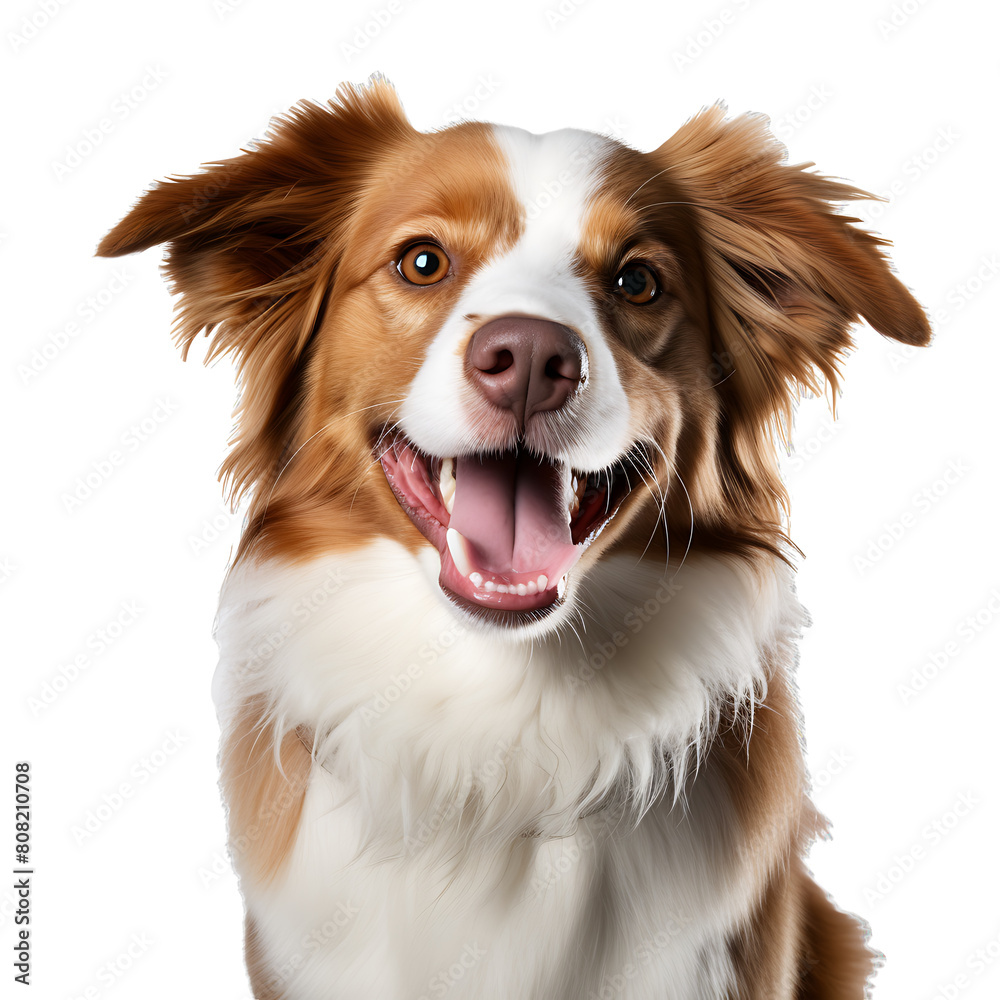 australian shepherd dog on a transparent background, PNG is easy to use.